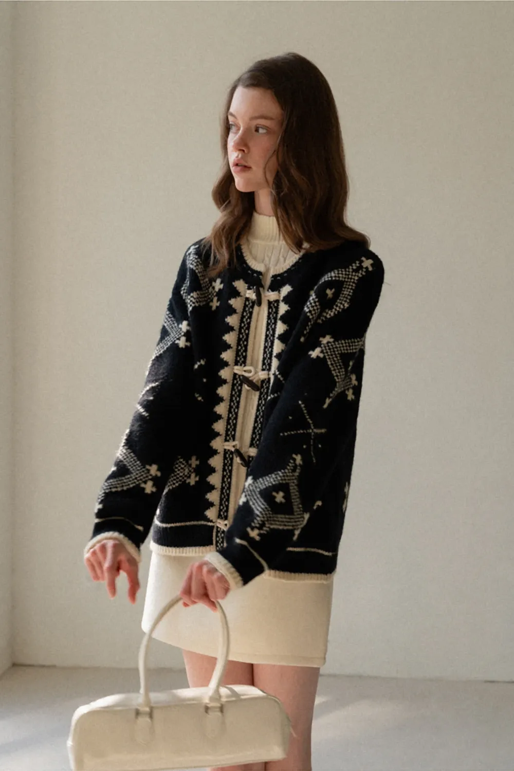 Toggle Button Cardigan Sweater