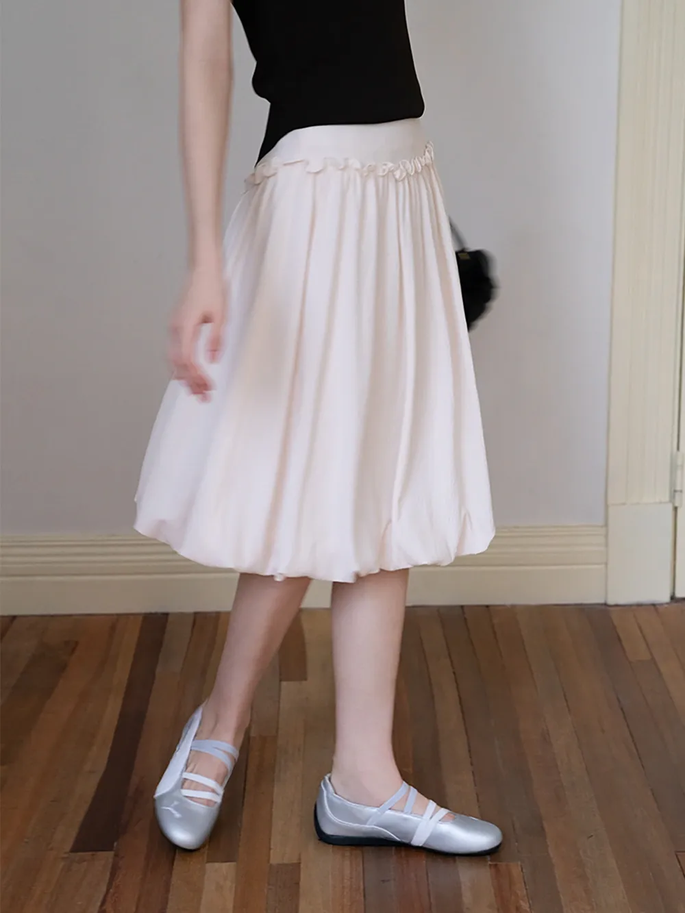 Balloon Hem Skirt