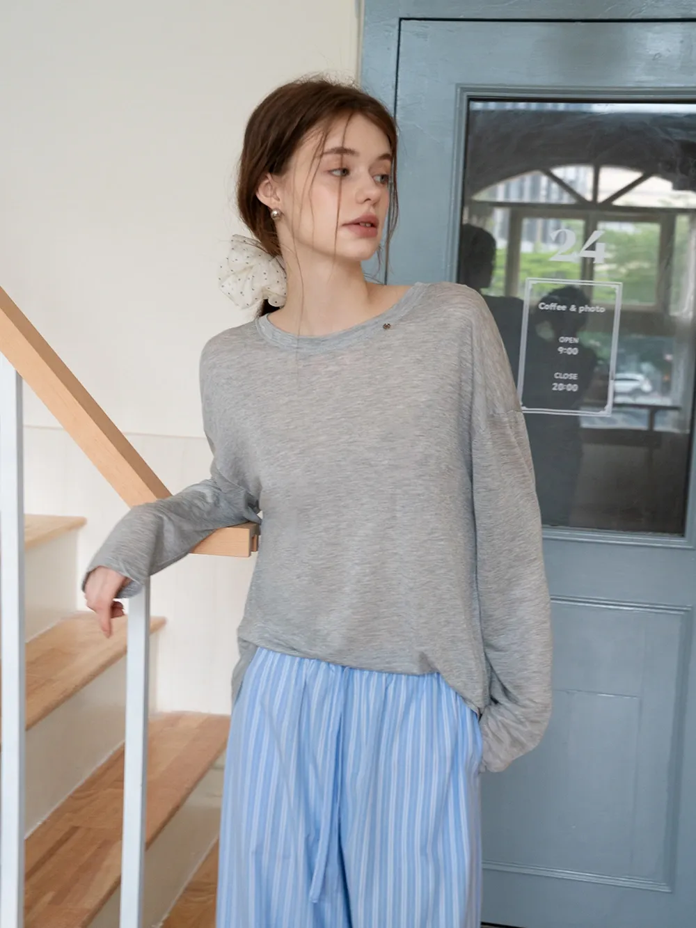 Sheer Lightweight Long Sleeve Tee