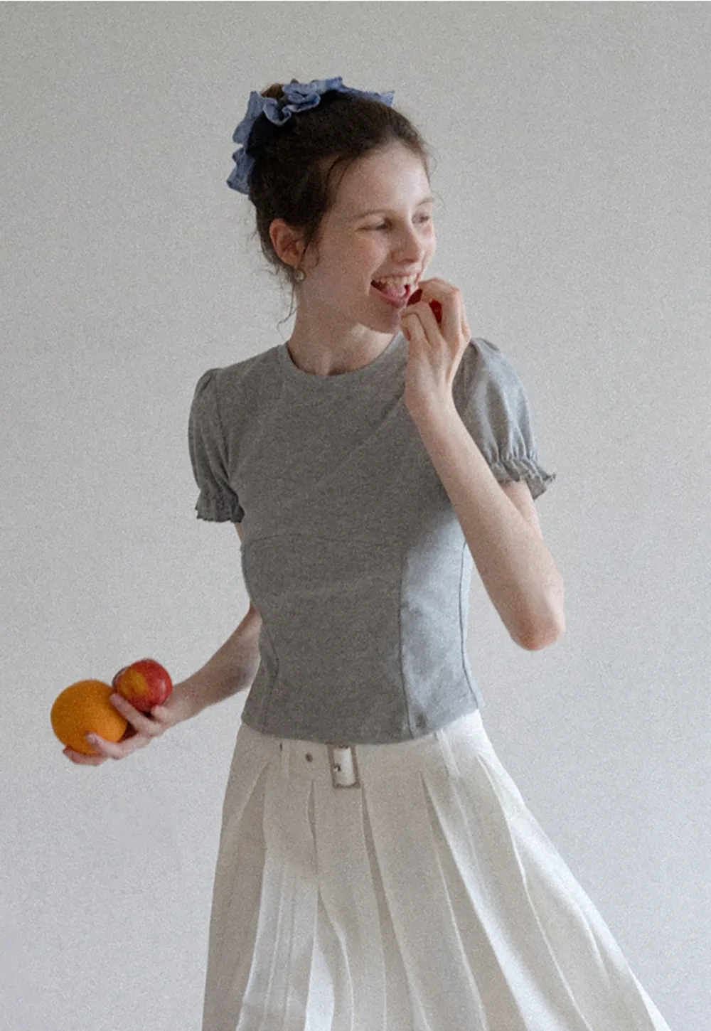 Women’s Puff Sleeve Fitted T-Shirt