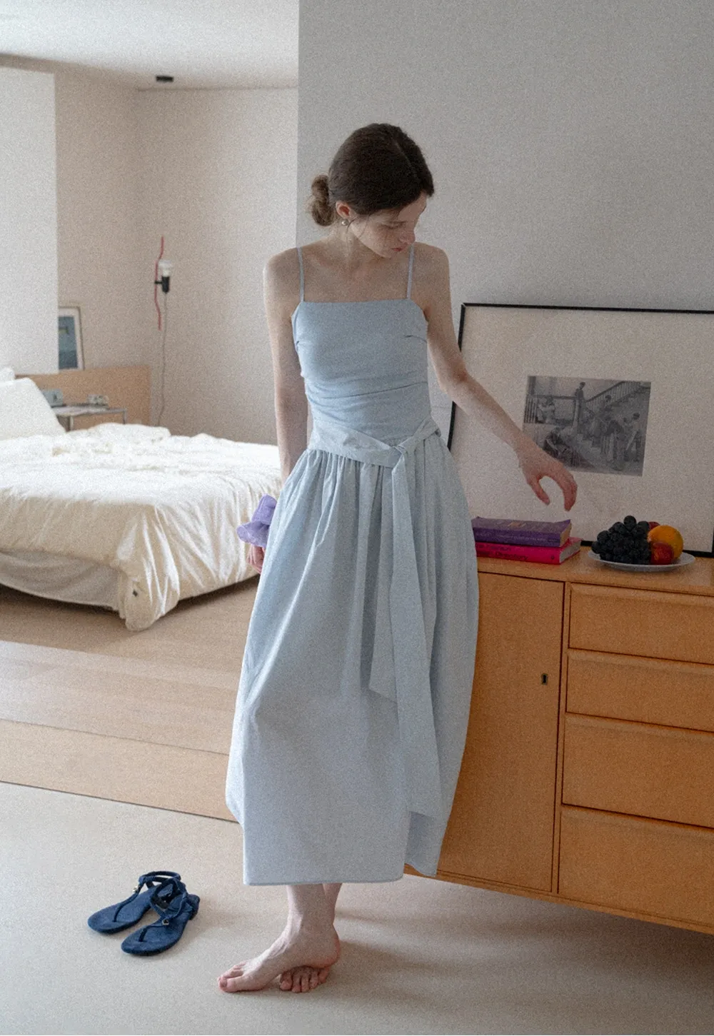 Women’s Draped One Shoulder Maxi Dress