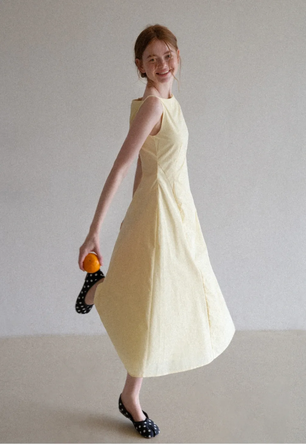 Women’s Boat Neck A-Line Midi Dress