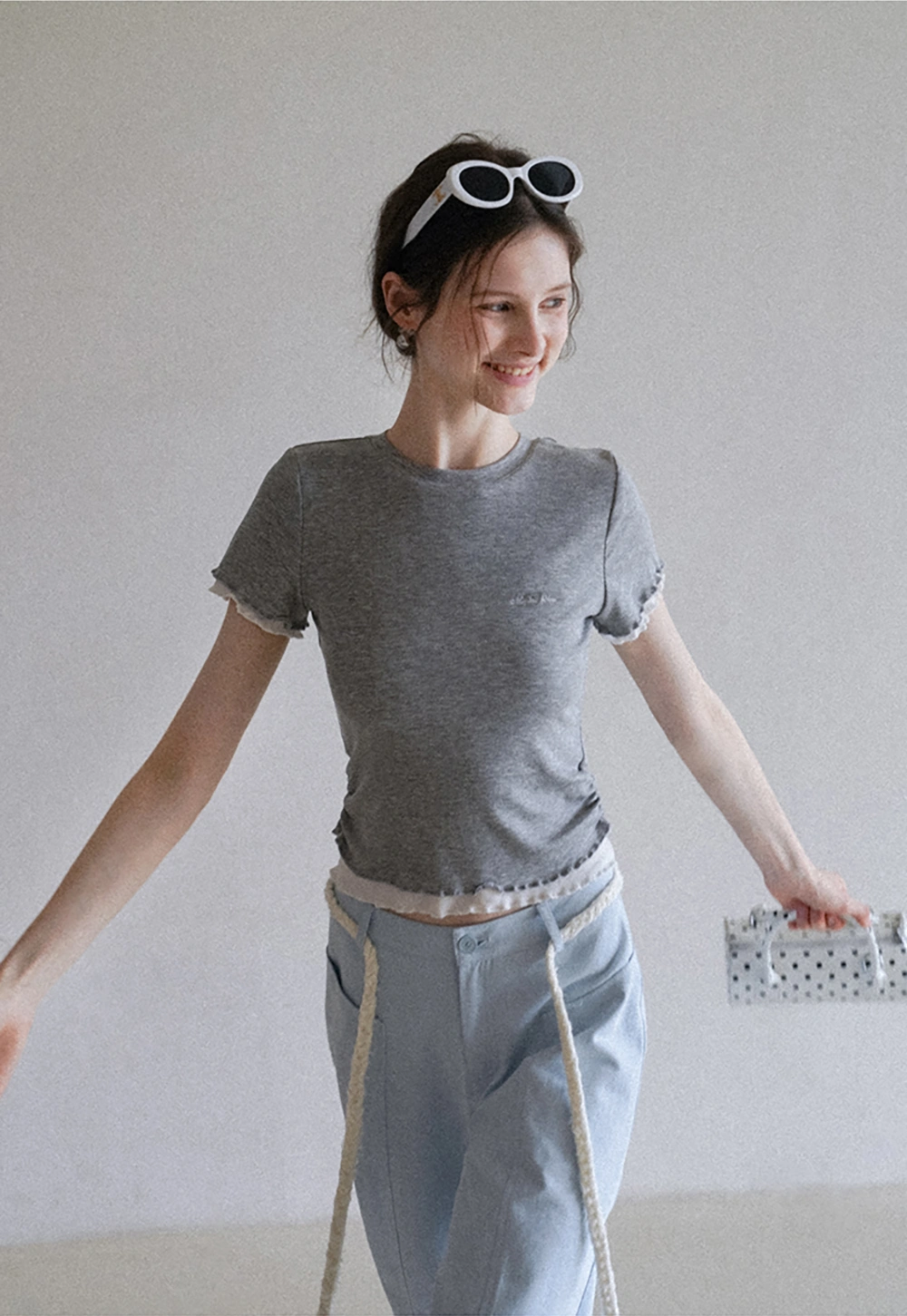 Women's Layered Look Short Sleeve T-Shirt