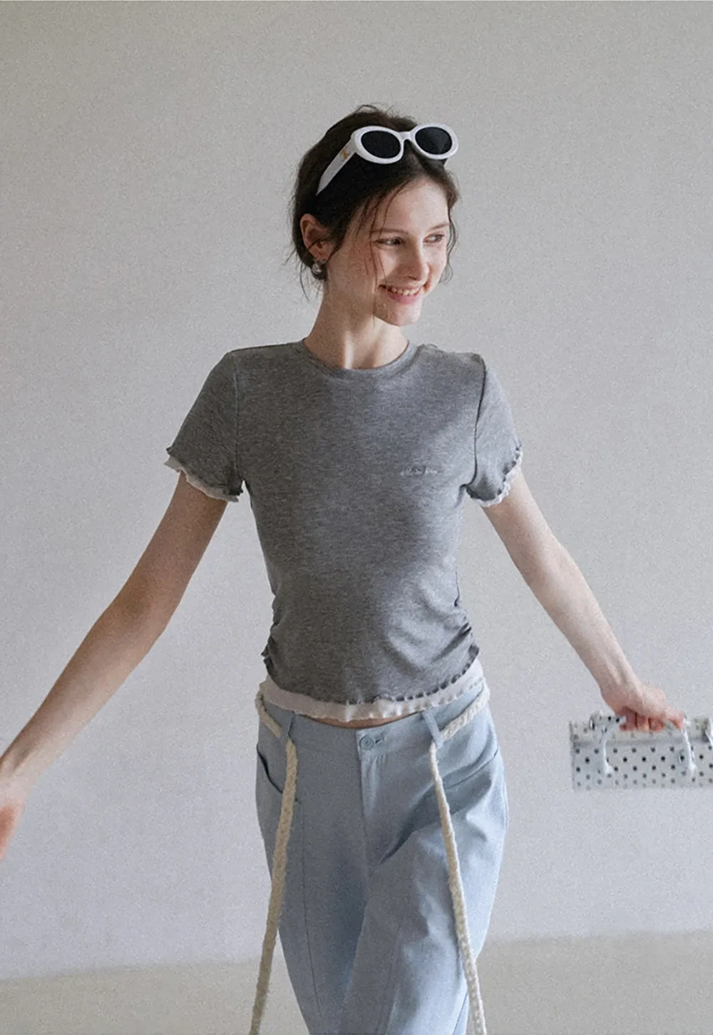 Women's Layered Look Short Sleeve T-Shirt