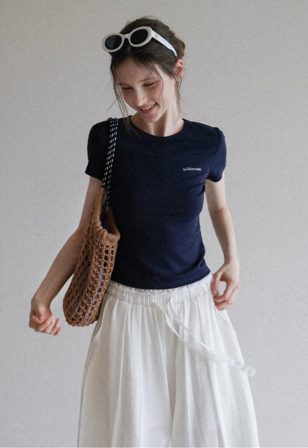 Women's Casual Loose Fit Pants with Elastic Drawstring Waist