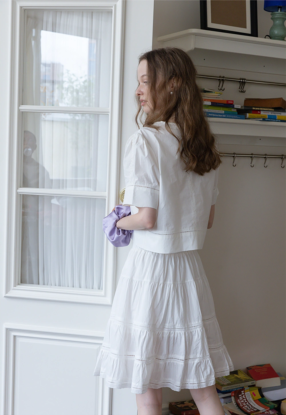 Women's Tiered A-Line Midi Skirt