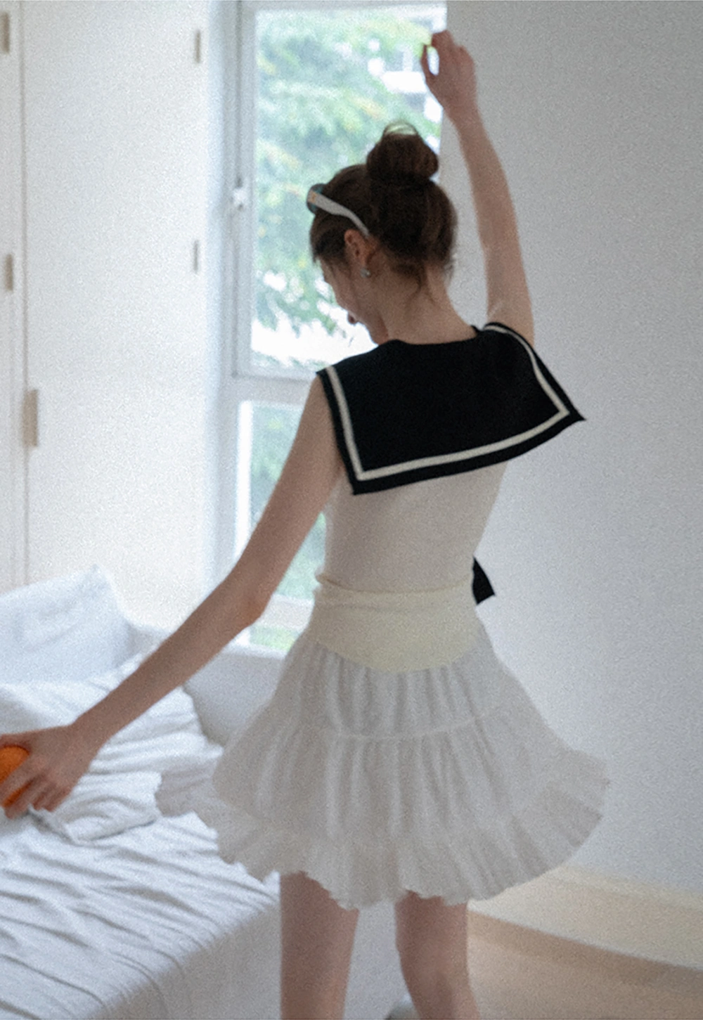 Women's Sailor-Scarf Knit Top Tank