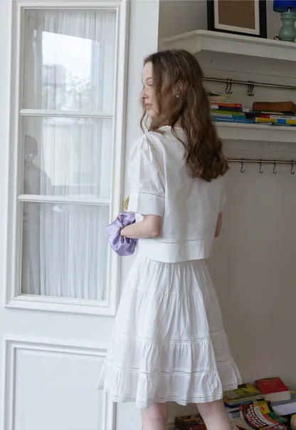 Women's Tiered A-Line Midi Skirt