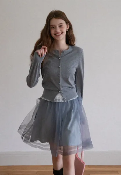 Women's Classic Button-Up Knit Cardigan