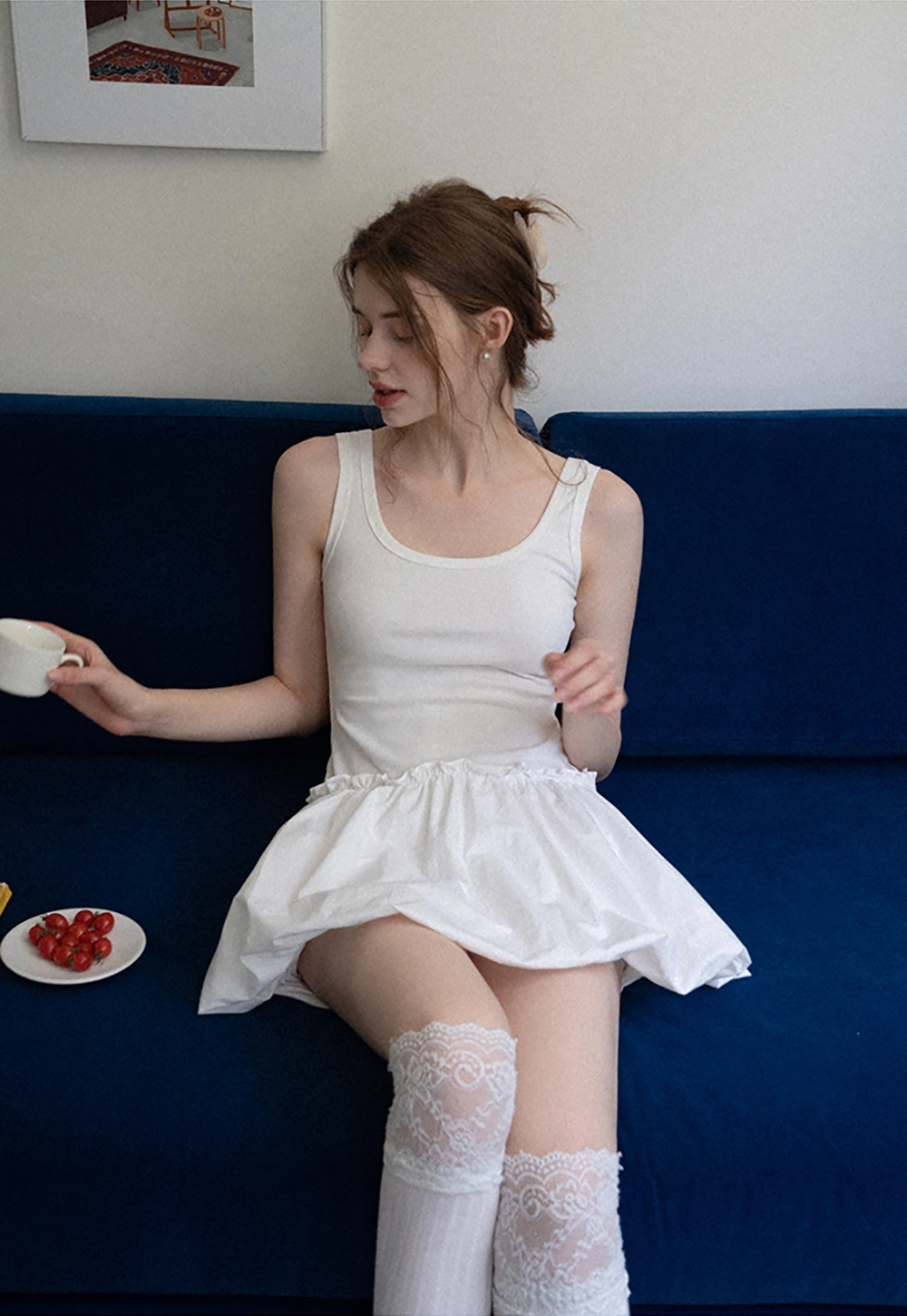 Bubble Hem Mini Dress