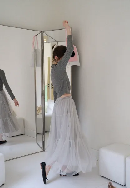 Women's Cable Knit Polo Sweater