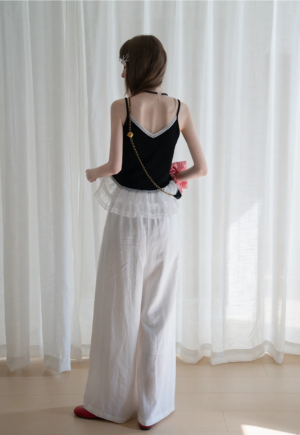 Women's Wide Leg Drawstring Pants