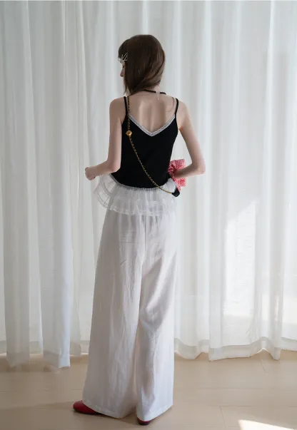 Women's Wide Leg Drawstring Pants