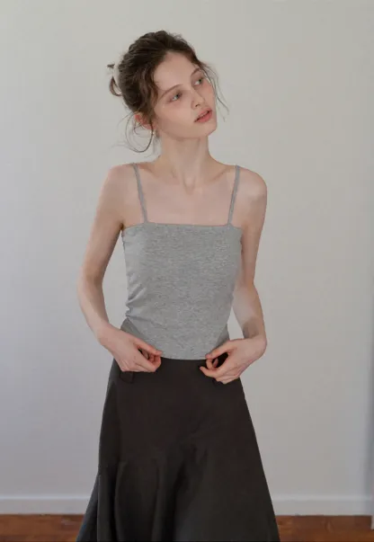 Women's Ruffle Trim Knit Top with Front Tie