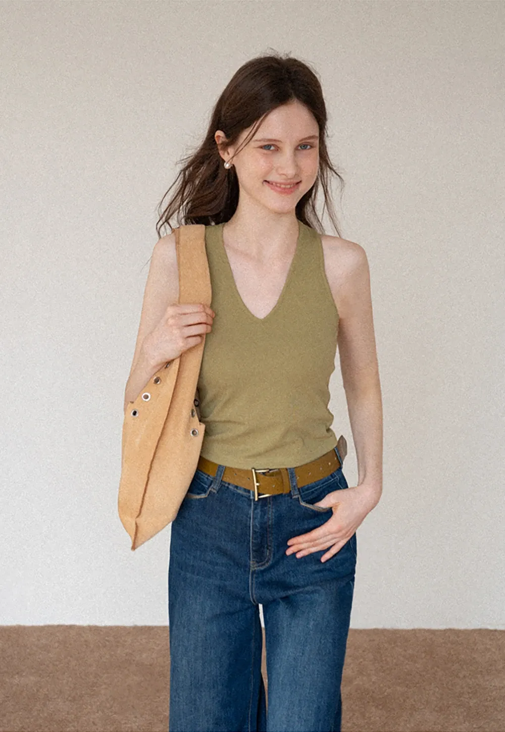 Women's V-Neck Racerback Tank