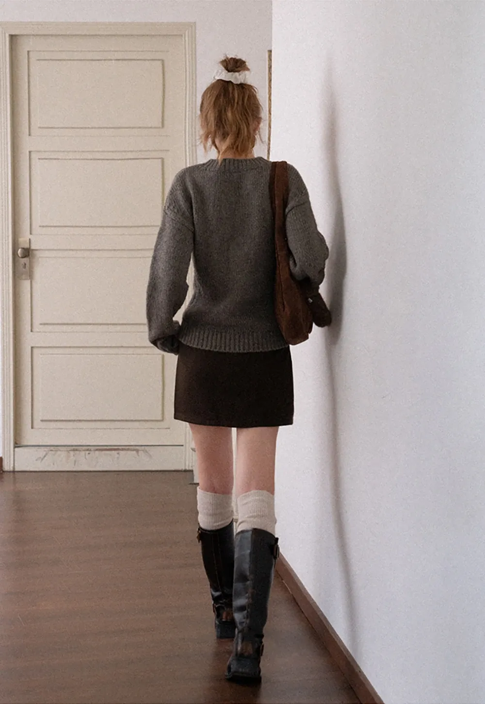 Womens Long Sleeve Mock Neck Sweater