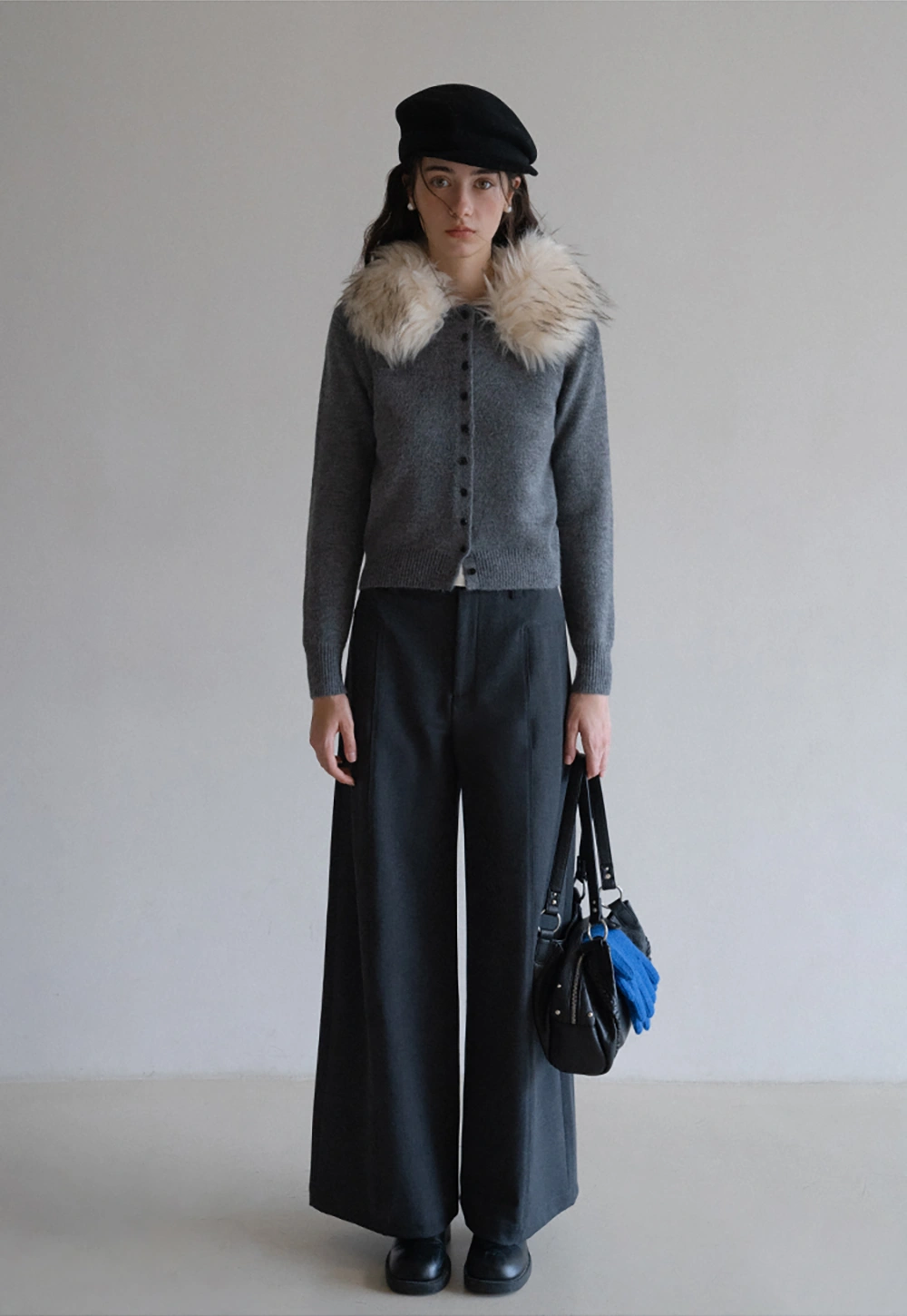 Cozy Maillard Vibes Fur Collar Scarf