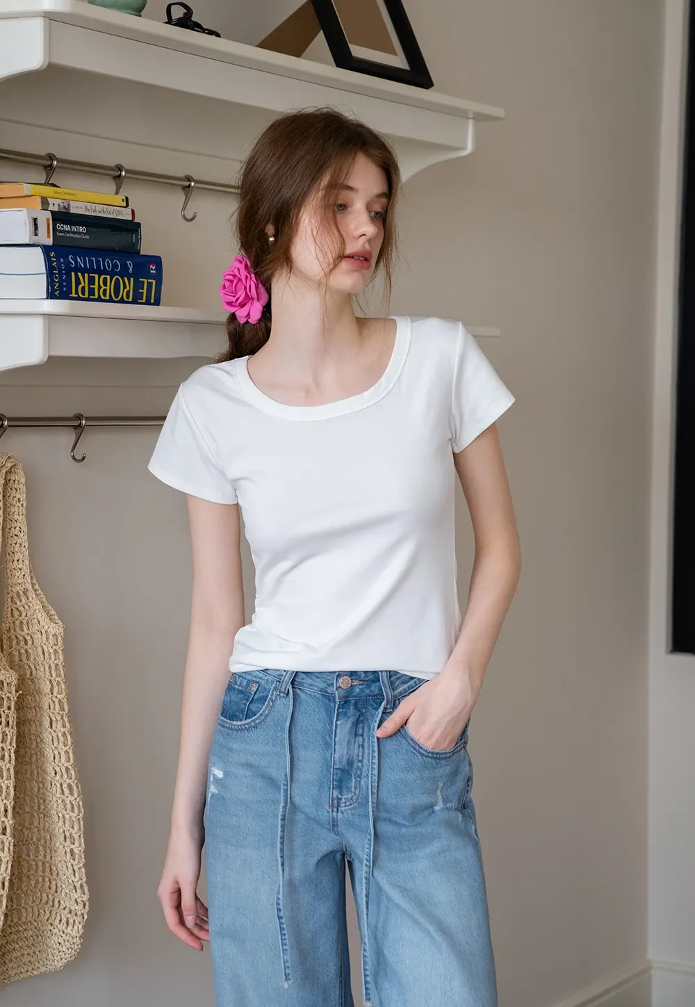 Women’s Basic Round Neck Short Sleeve T-Shirt