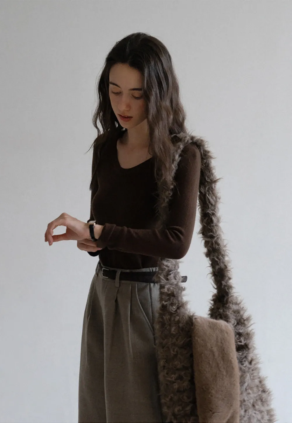 Basic Crew Neck Knit Sweater