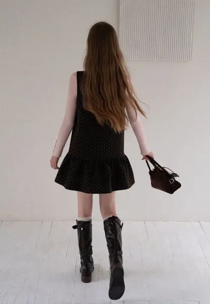 Polka Dot Sleeveless Mini Dress