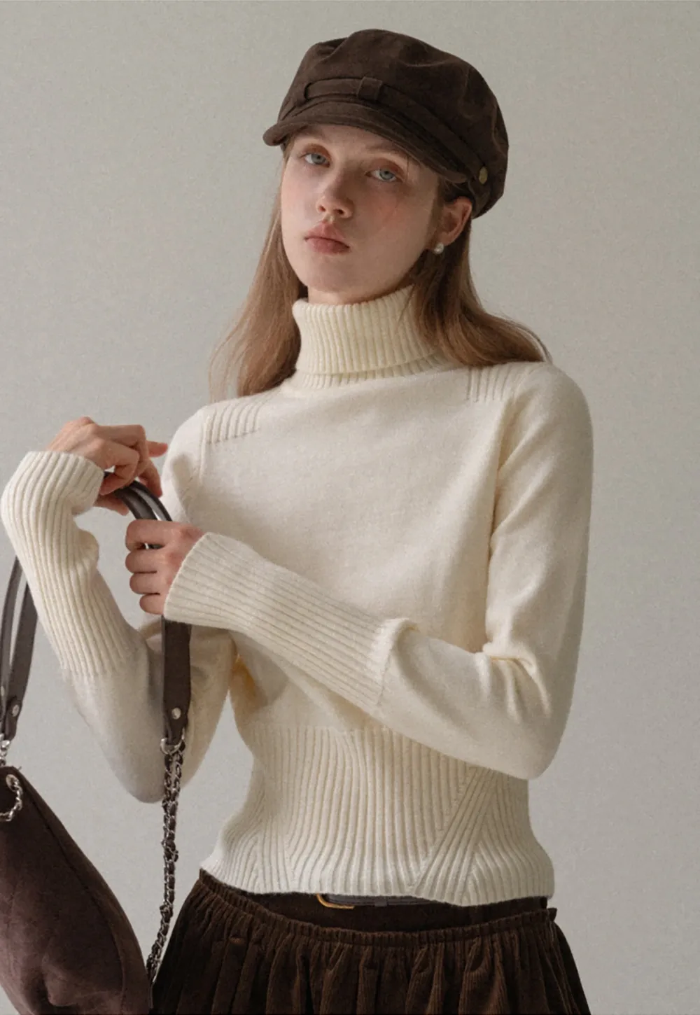 Elegant Knit Turtleneck Sweater for Women Winter Style