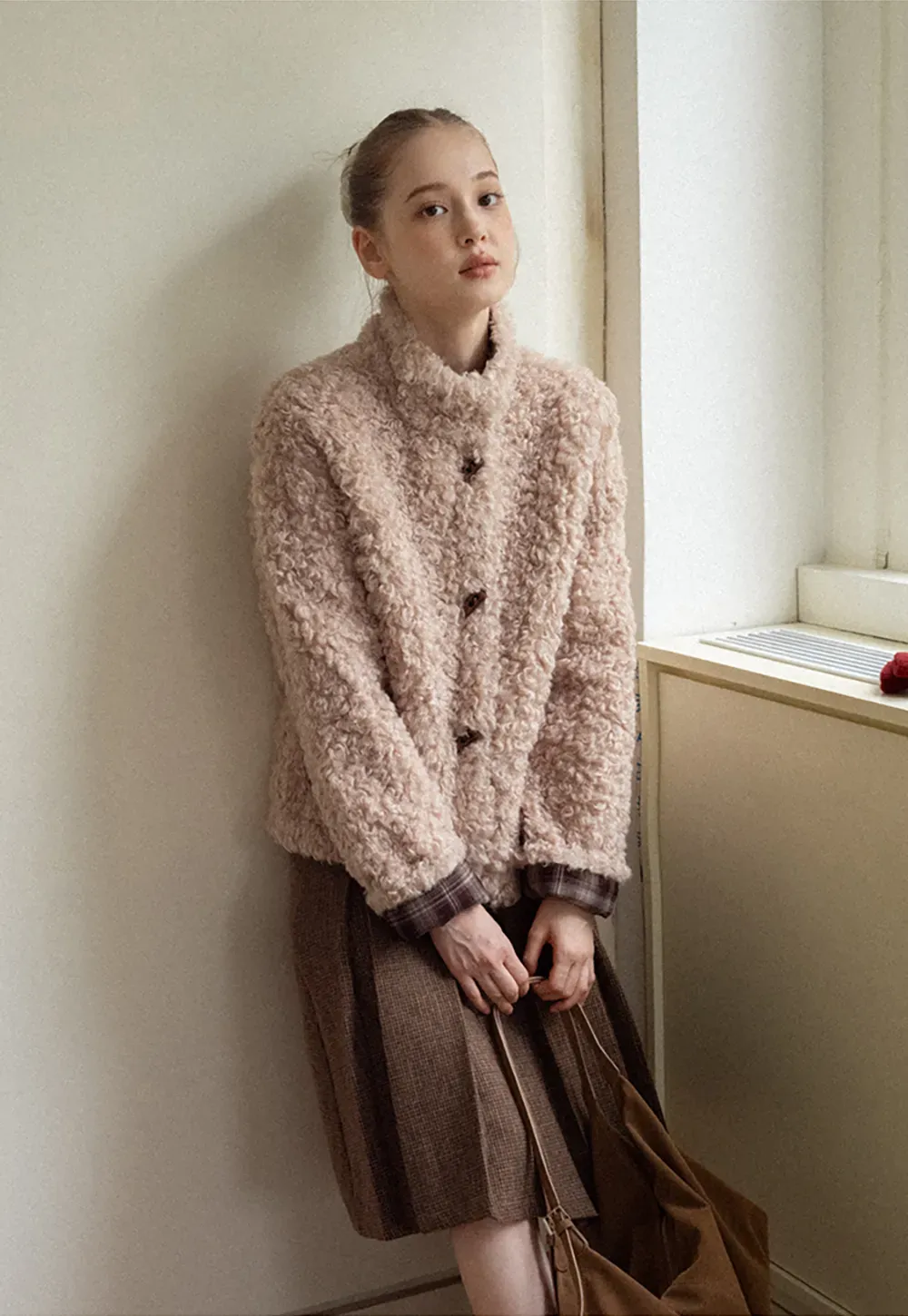 Faux Shearling Toggle Jacket