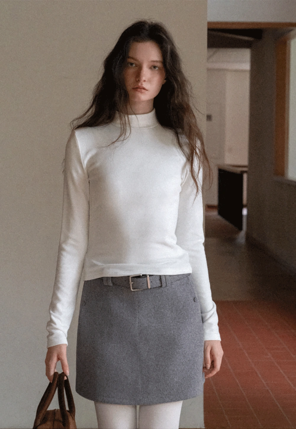 Women Long Sleeve Turtleneck Top