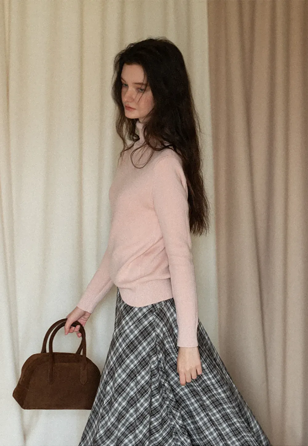 Soft Ribbed Turtleneck Sweater