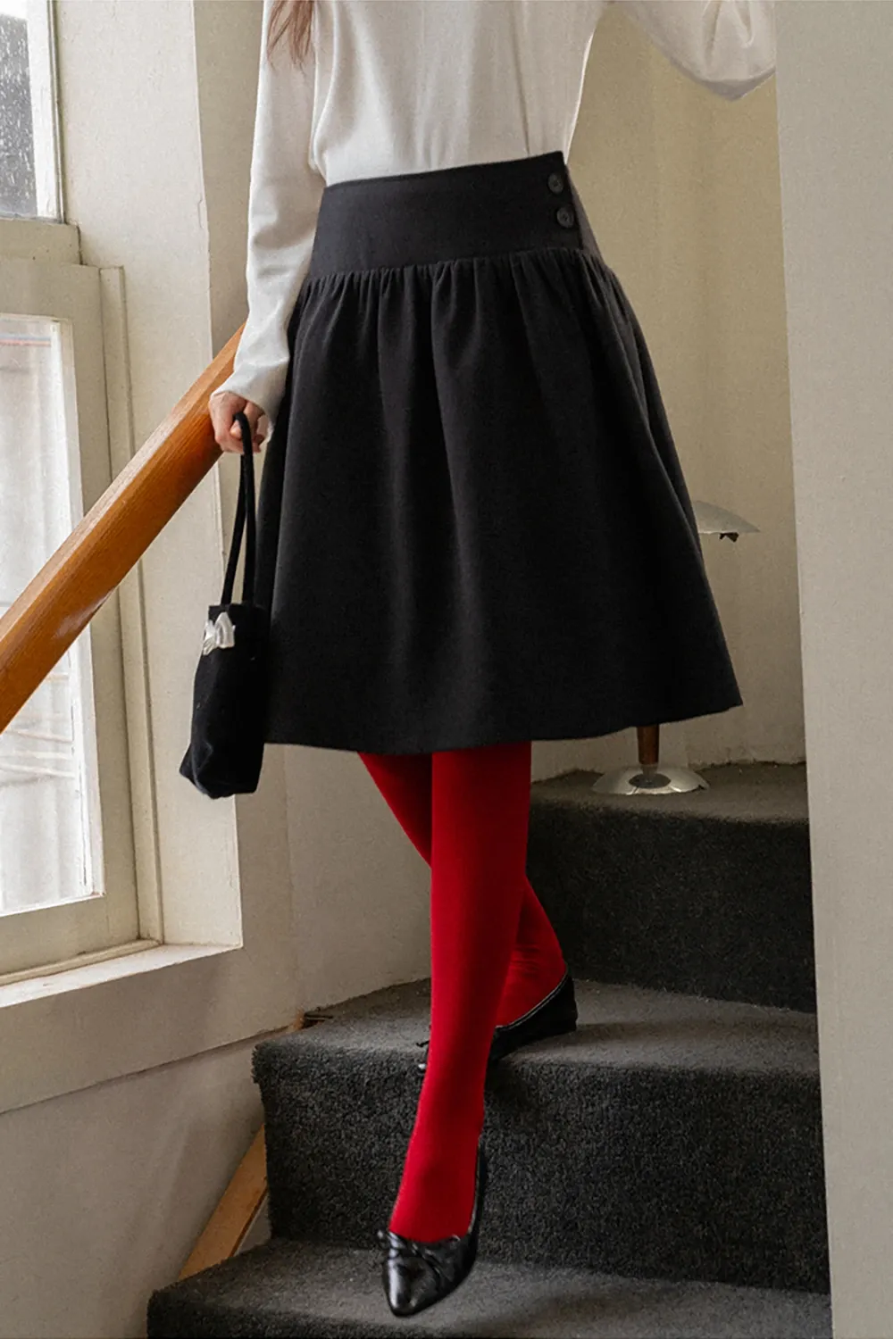 Knit Toe-Leggings Slim Fit Tights