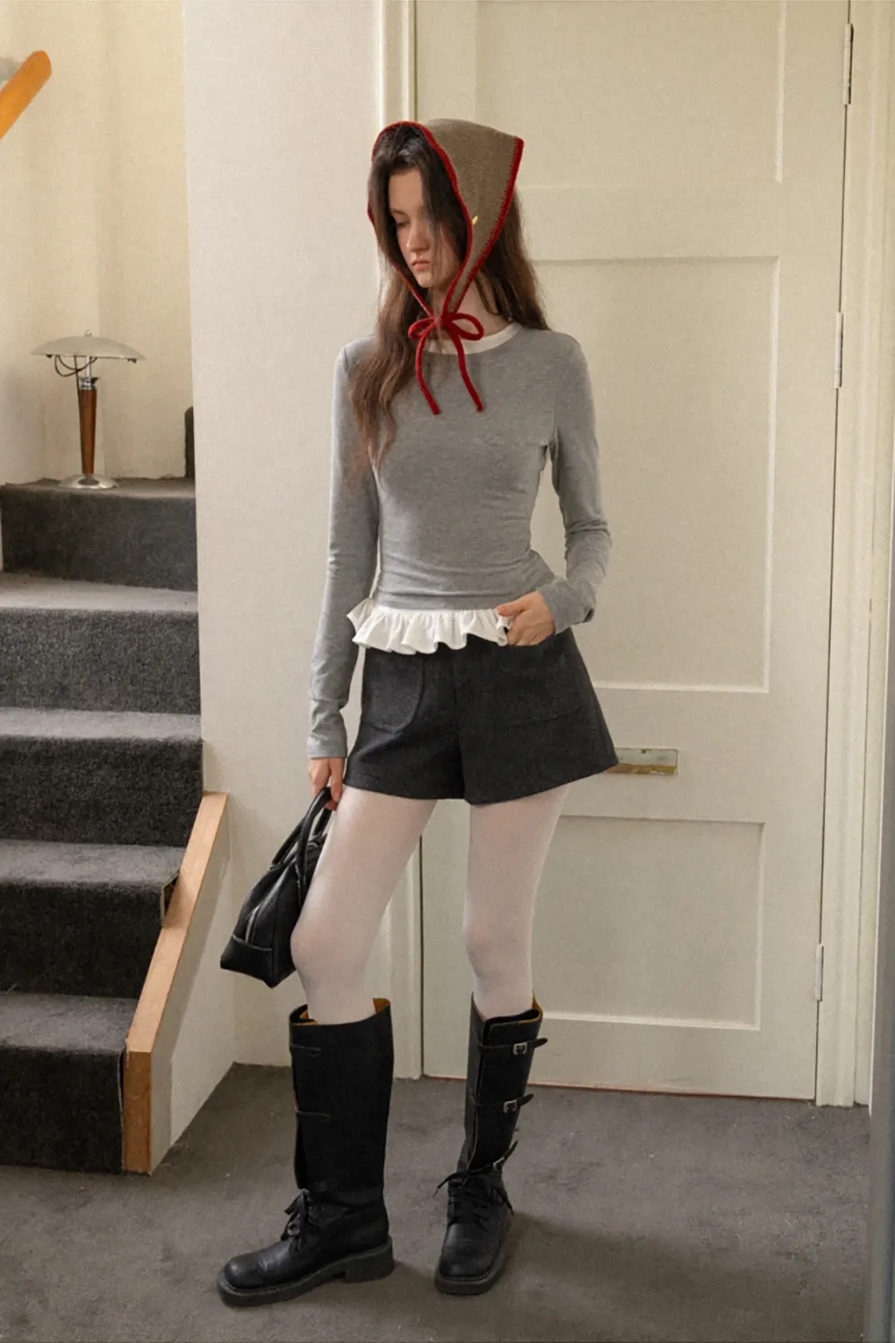 Cozy Wool Shorts with Big Pockets