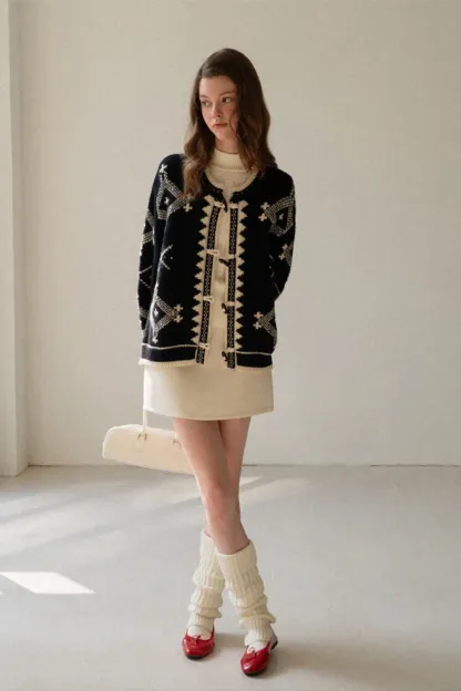 Toggle Button Cardigan Sweater