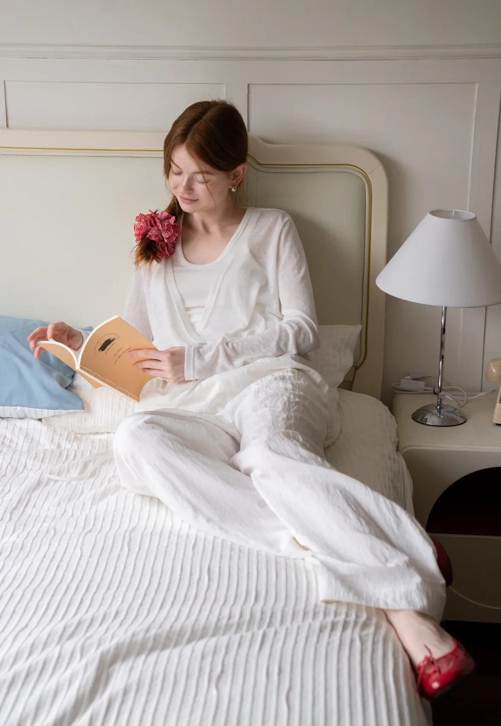 Women's Sheer Wide Leg Drawstring Pants