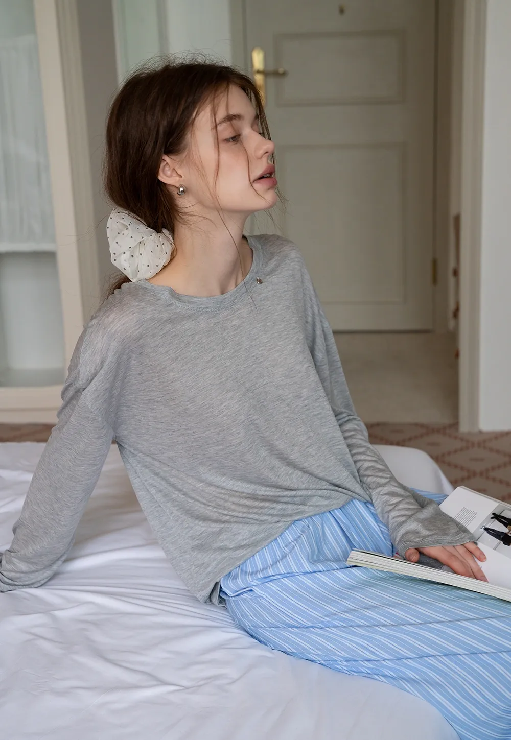 Sheer Lightweight Long Sleeve Tee
