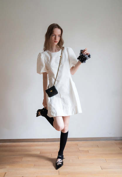 Women’s Puff Sleeve Mini Dress