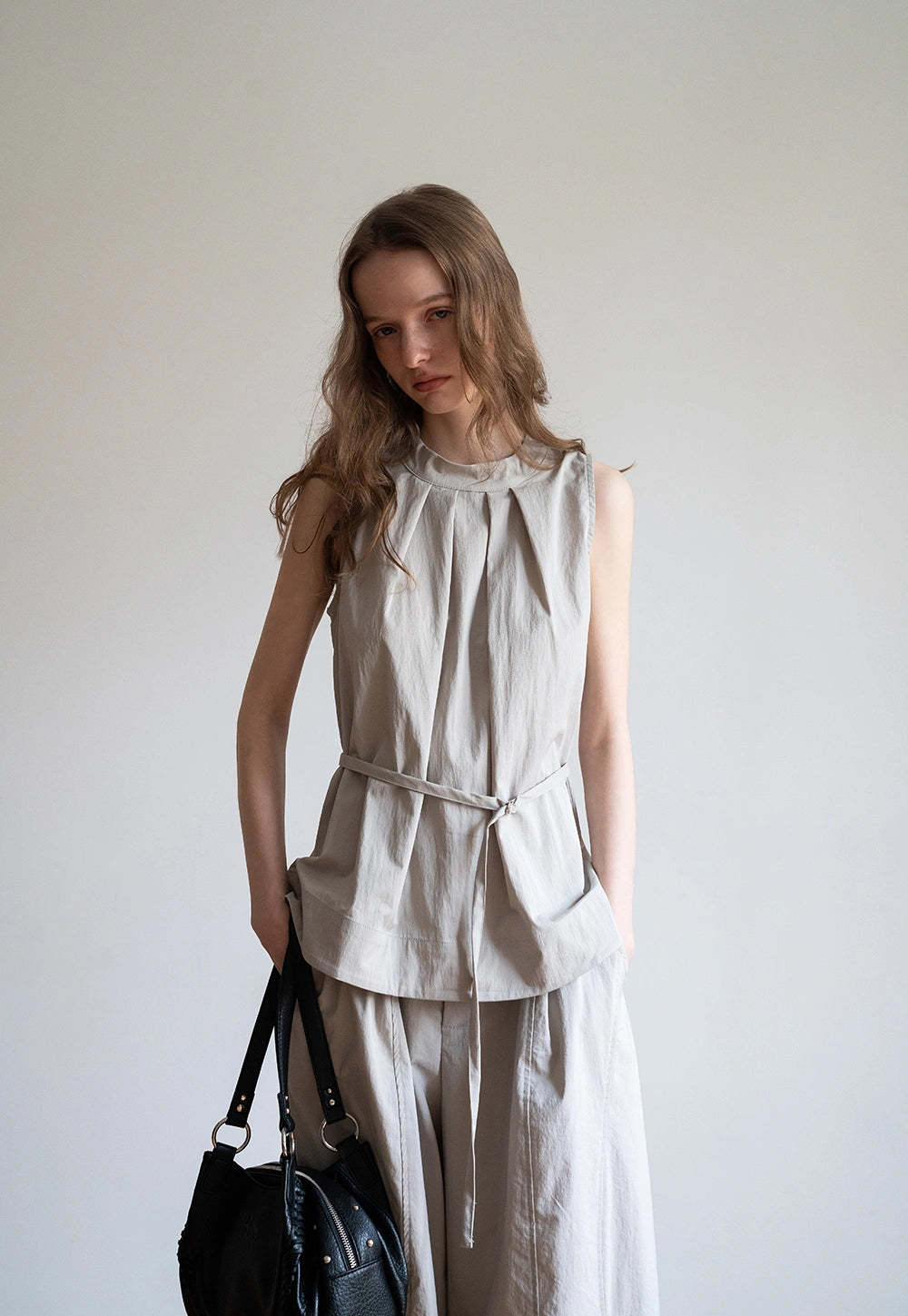 Women’s 2 Piece Sleeveless Top and Wide Leg Pants Set