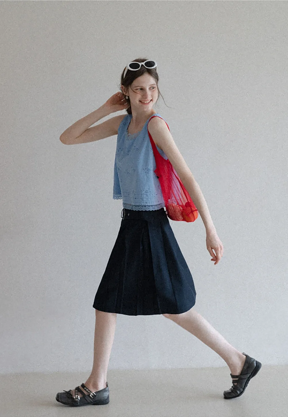 Women’s Eyelet Embroidered Tank Top
