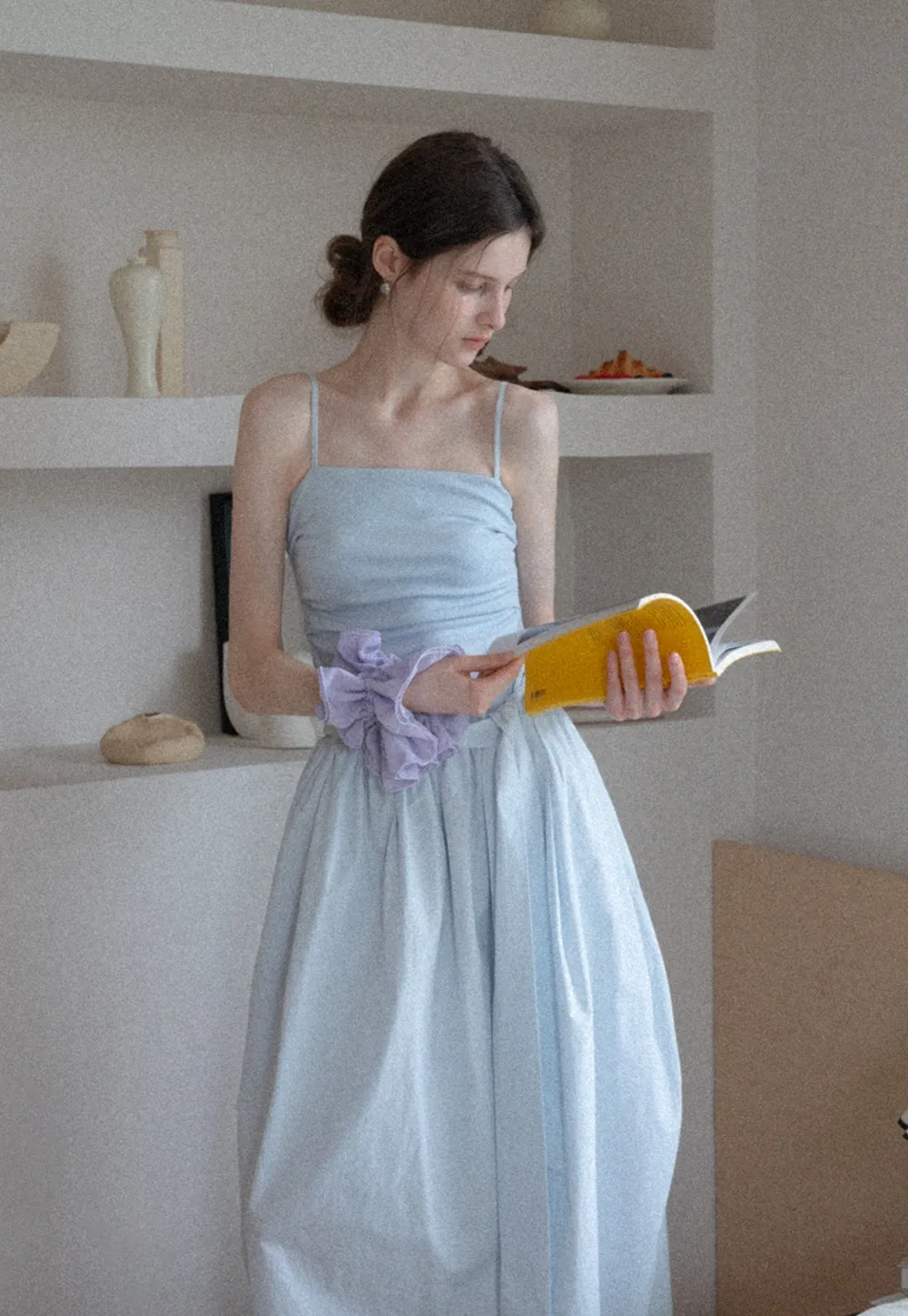 Women’s Draped One Shoulder Maxi Dress