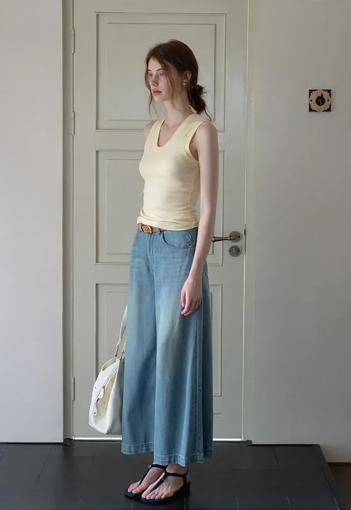 Women’s Wide-Leg High-Rise Denim Jeans
