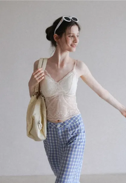 Women’s Lace Padded Bralette Cami