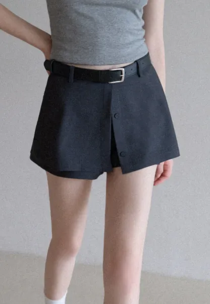 Women's Tailored Skort with Belt 