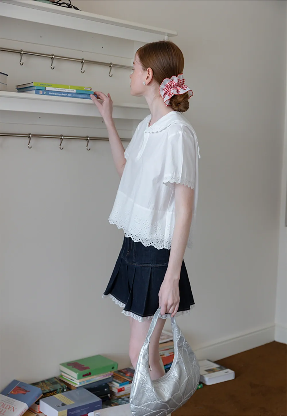 Women's Eyelet Lace Blouse