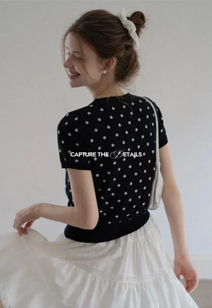 Women's Ruched Button Front Knit Top