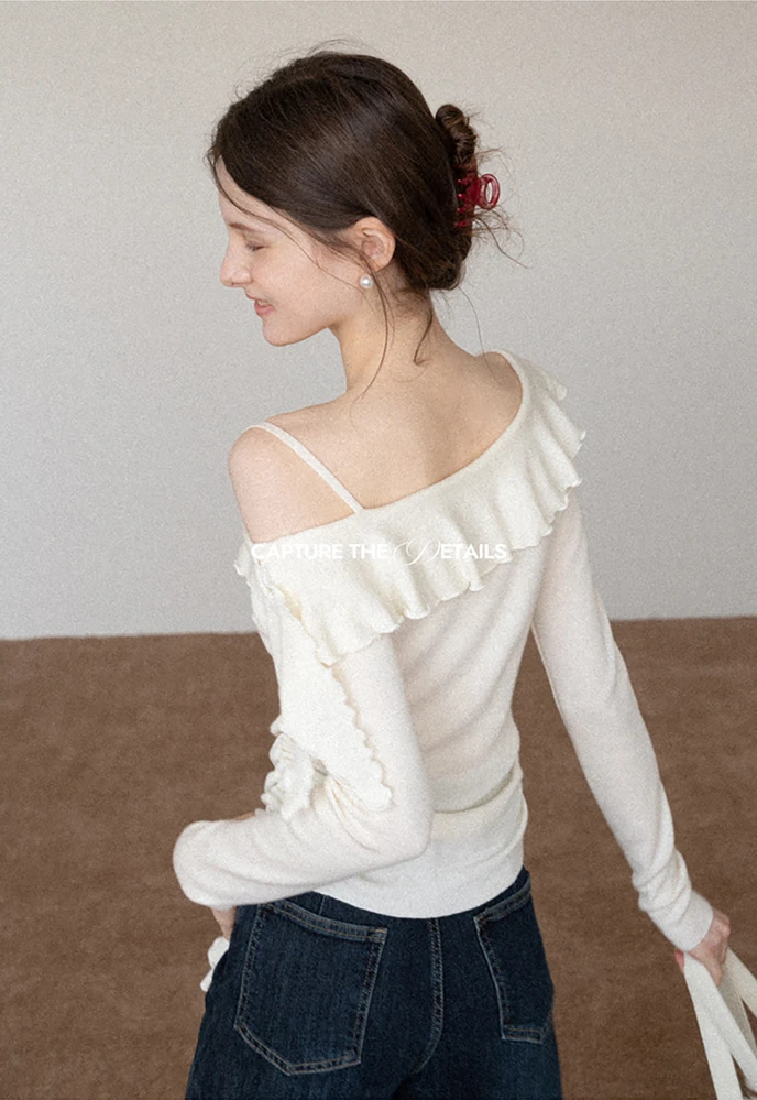 One-Shoulder Ruffle Top