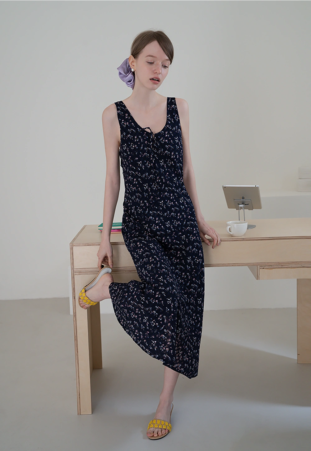 Floral Tie Strap Dress