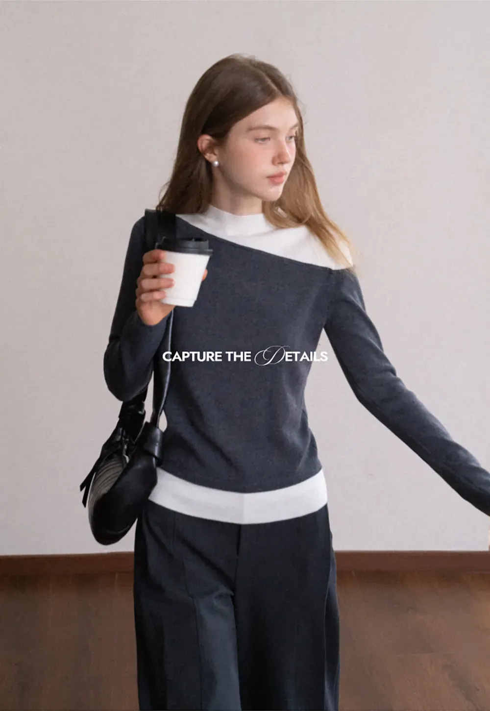 Contrast Panel Knit Top