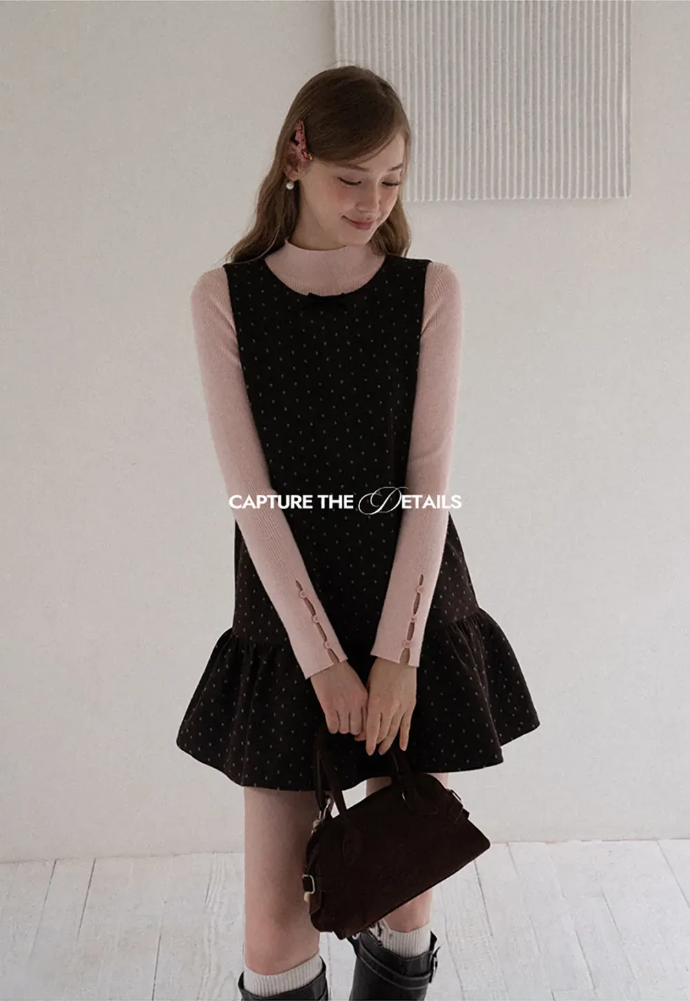 Polka Dot Sleeveless Mini Dress