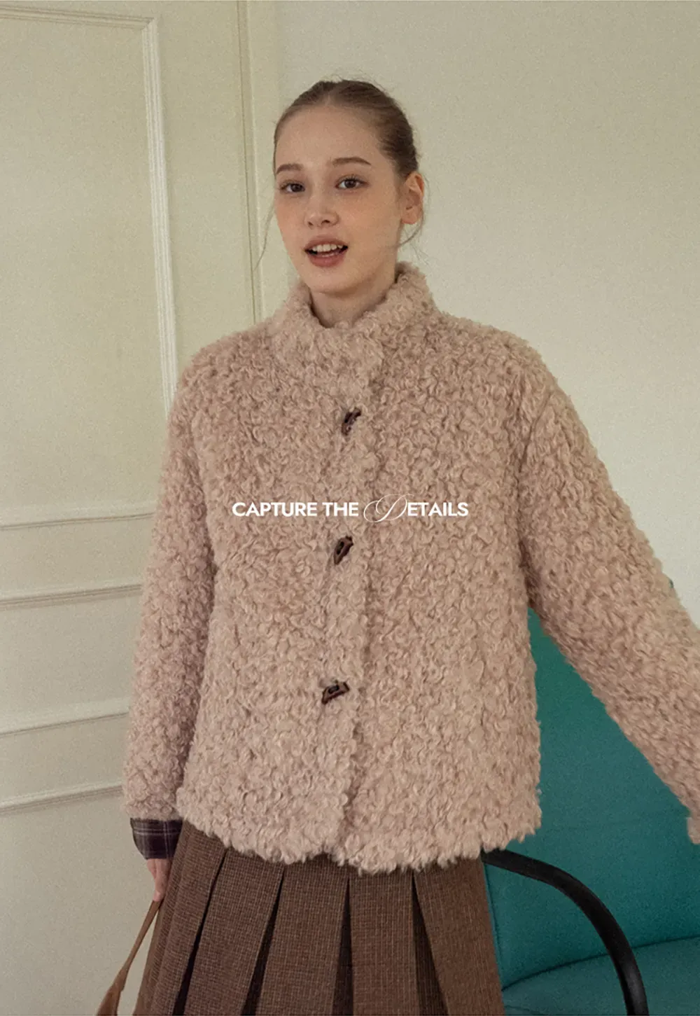 Faux Shearling Toggle Jacket