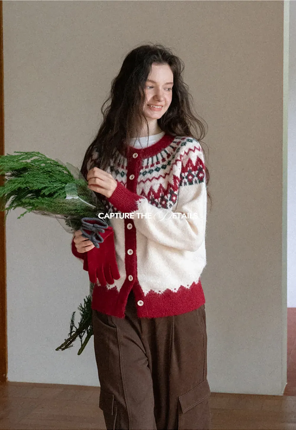 Knit Bow Detail Winter Gloves