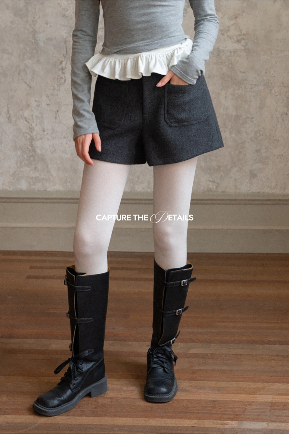 Cozy Wool Shorts with Big Pockets