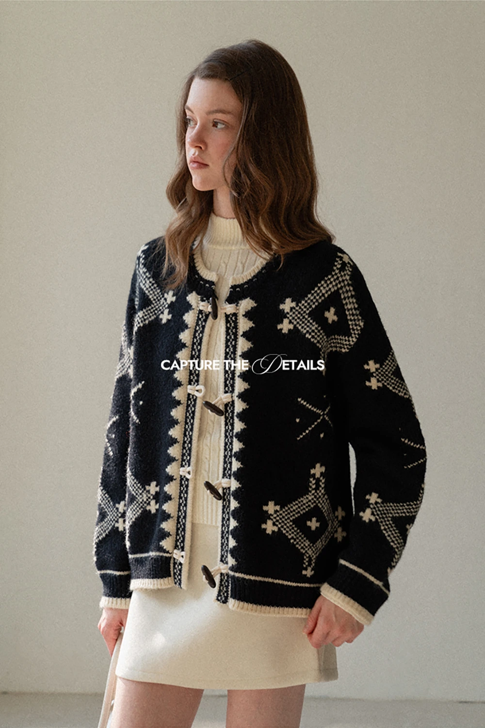 Toggle Button Cardigan Sweater